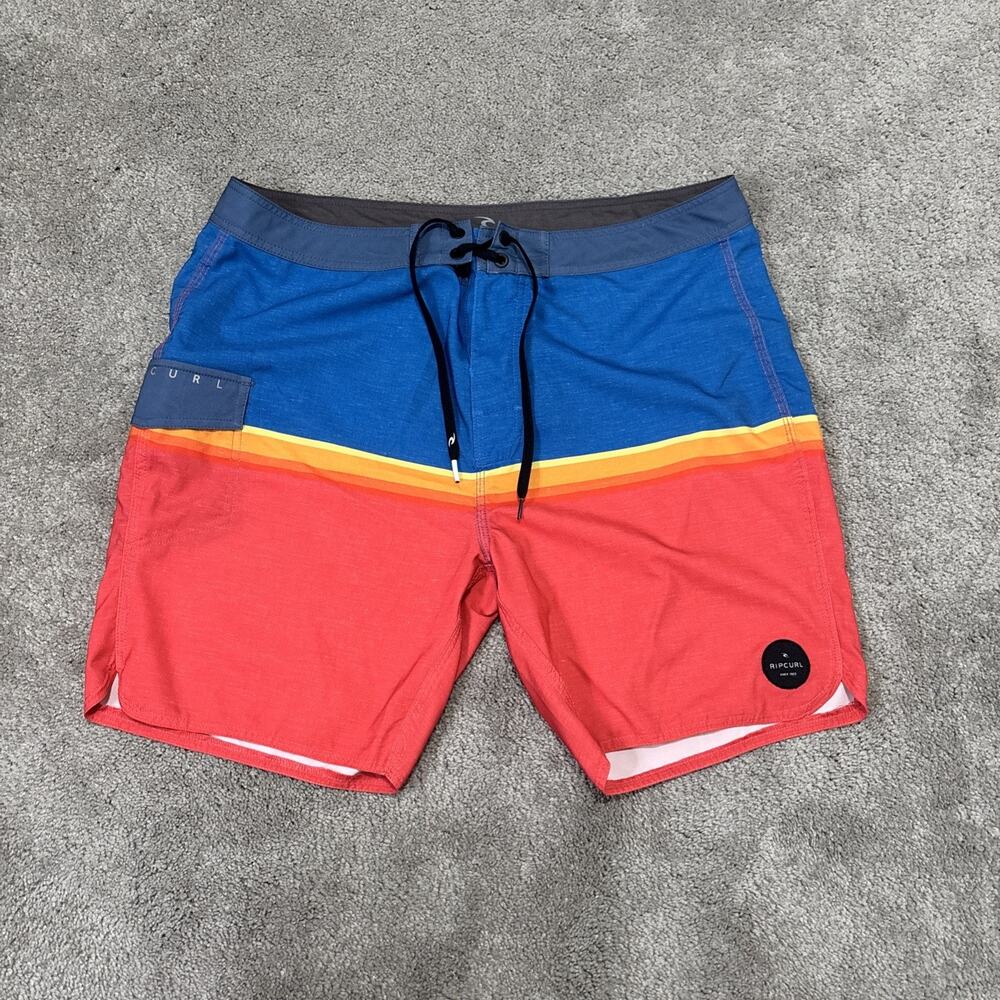 Rip Curl Mens Size 36 Ultimate Boardshorts Striped Swim